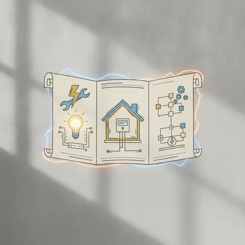 תוכנית חשמל לבית חכם וניהול אנרגיה